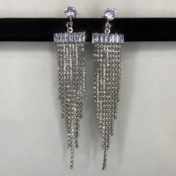 Embellished Statement Drop Earrings - Picture 1 of 2